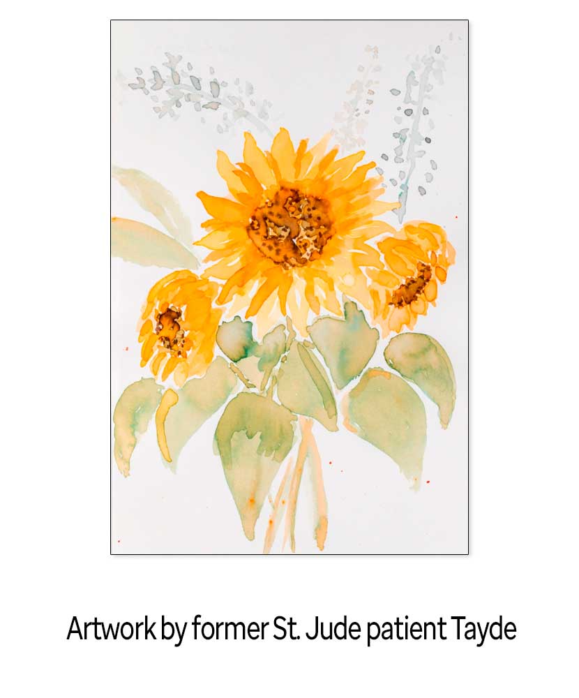 St. Jude Patient Art Inspired Garden Flag